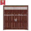 Porta de Bronze Luxo de Qualidade, Design de Painel Porta de Cobre de Entrada Swing com Tronco